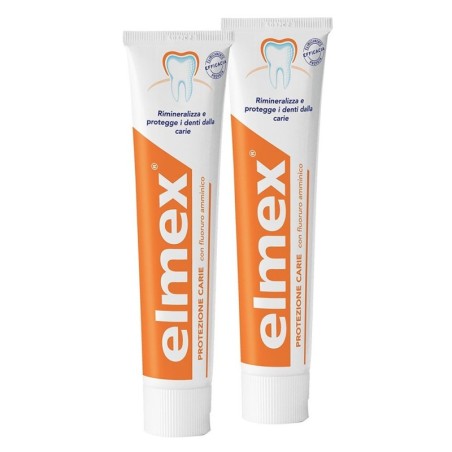 Elmex pasta de dientes protección contra la caries 2x75 ml