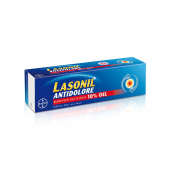 Lasonil anti-pain 10% gel 50 g indicated for the local treatment of bruises, sprains, myalgia.