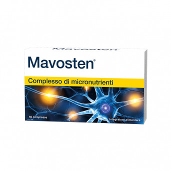 Mavosten 60 tablets food supplement indicated to promote the correct functioning of the nervous system