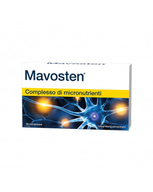 Mavosten 60 tablets food supplement indicated to promote the correct functioning of the nervous system