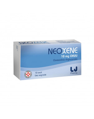 Neoxene 10 vaginal ovules indicated for the disinfection of the vaginal mucosa