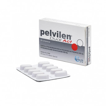 Pelvilen dual act 20 compresse indicato per il trattamento del dolore pelvico cronico