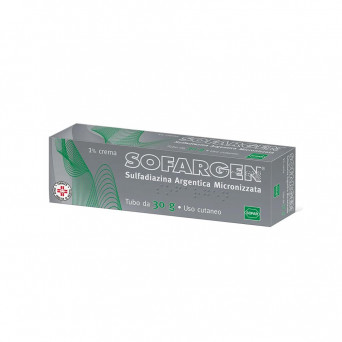 Sofargen 1% cream 30 g indicated in case of burns, varicose ulcers, bedsores