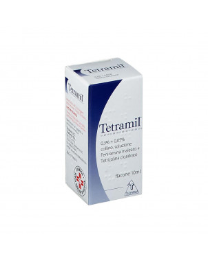 Tetramil colirio 10 ml indicado para el tratamiento de alergias e inflamación de la conjuntiva del ojo.