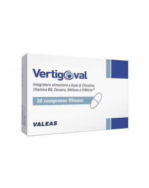 Vertigoval 20 tablets food supplement indicated to combat balance disorders