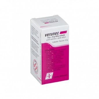 Verunec collodion 10 g indicated for the treatment of common warts, mosaic plantar warts, calluses and corns.