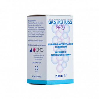 Gastrotuss baby 200 ml sciroppo antireflusso pediatrico nei neonati e nei bambini