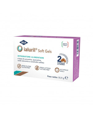 Ialuril soft gels 60 capsules indicated in case of recurrent cystitis that cause damage to the bladder wall