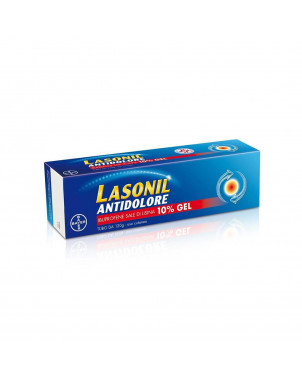 Lasonil antidolore 10% gel per il trattamento locale di contusioni, distorsioni, mialgie, strappi muscolari, torcicollo.