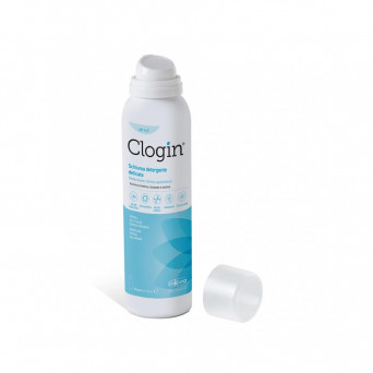 Clogin schiuma detergente 150 ml igiene intima quotidiana, azione protettiva, idratante e lenitiva