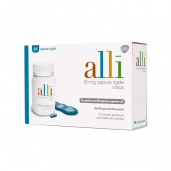 Alli 84 hard capsules 60 mg helps you lose more weight than diet alone