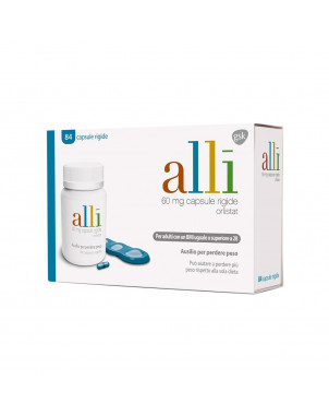 Alli 84 hard capsules 60 mg helps you lose more weight than diet alone