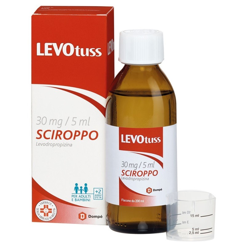 Levotuss 30 mg / 5 ml sciroppo flacone da 200 ml