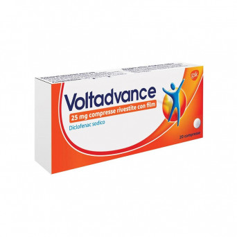 Voltadvance 25 mg 20 tablets indicated in the treatment of various types of pain