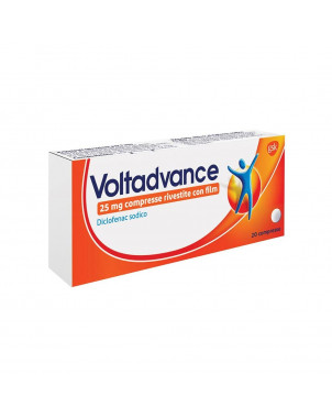 Voltadvance 25 mg 20 tablets indicated in the treatment of various types of pain