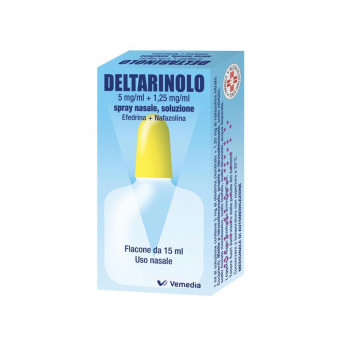 Deltarinol Nasal Spray 15 ml descongestionante útil para limpiar la congestión nasal