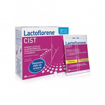 Lactoflorene Cist 10 sachets food supplement useful to contribute to the well-being of the urinary tract