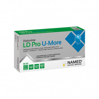 Disbioline LD Pro U-More 14 cápsulas + 14 comprimidos equilibrio de la flora intestinal y estado de ánimo normal