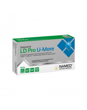 Disbioline LD Pro U-More 14 cápsulas + 14 comprimidos equilibrio de la flora intestinal y estado de ánimo normal