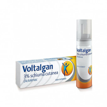 Voltalgan 3% skin foam 50 g indicated for sprains and muscle tears