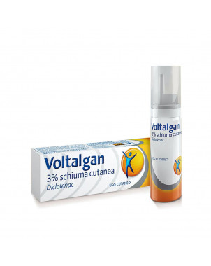 Voltalgan 3% skin foam 50 g indicated for sprains and muscle tears