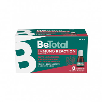 BeTotal Immuno Reaction Complex 8 viales ayuda al cuerpo a reaccionar ante las dolencias estacionales