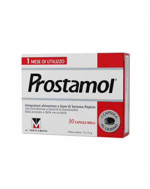 Prostamol 30 capsule molli contribuisce a favorire la funzionalità della prostata e delle vie urinarie