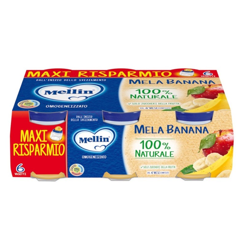 Mellin homogenisierte Apfelbanane 4 Monate 6x100 g