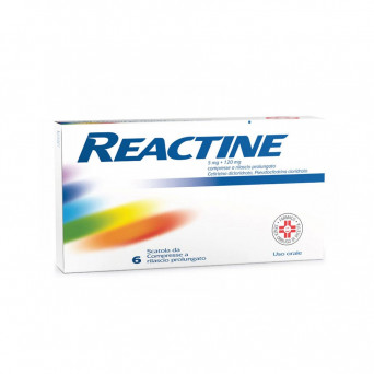 Reactine 6 compresse rilascio prolungato indicato per riniti allergiche stagionali