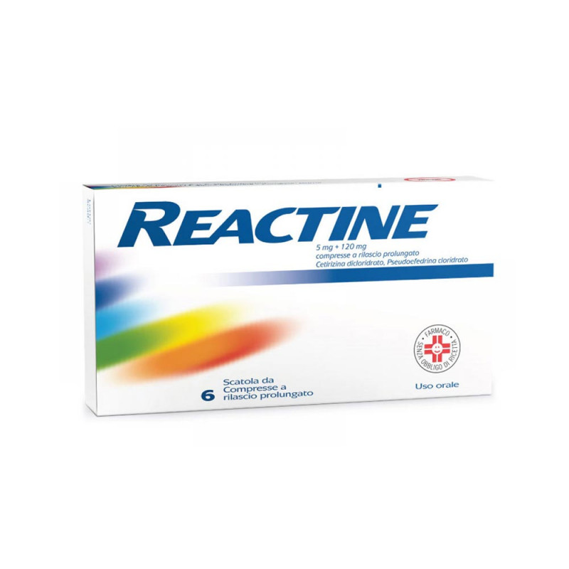 Reactine 6 tablets prolonged release