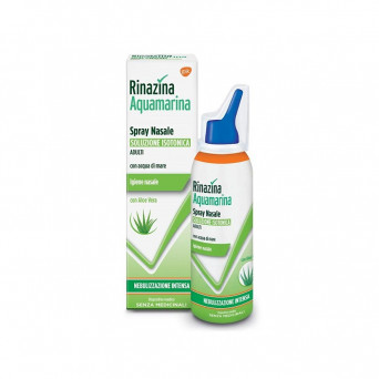 Rinazine Aquamarina Spray Isotonique Aloès 100 ml nettoie les fosses nasales