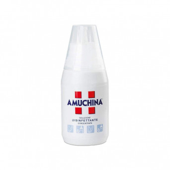 Amuchina solución desinfectante 250 ml ideal para desinfectar frutas y verduras y objetos del bebé