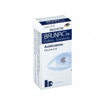 Brunac 5% eye drops 5 ml useful in case of corneal ulcers