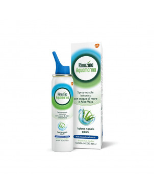 Rinazine Aquamarina Isotonic Aloe Spray 100 ml Nasenhygiene für Erwachsene mit Meerwasser und Aloe Vera