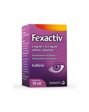 Fexactiv eye drops 10 ml indicated to treat allergies and inflammation of the eye membrane