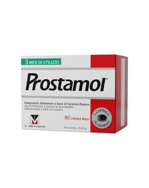 Prostamol 90 capsule molli contribuisce a favorire la funzionalità della prostata e delle vie urinarie