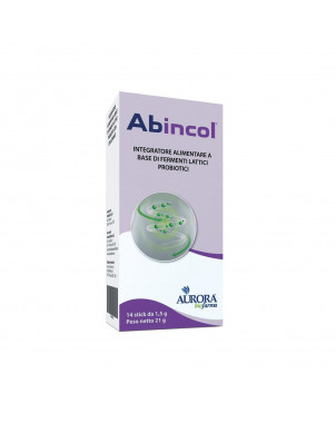 Abincol 14 stick orosolubili integratore alimentare a base di fermenti lattici probiotici