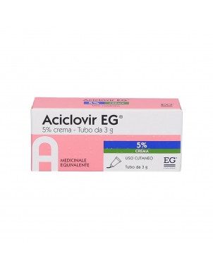 Aciclovir EG 5% cream 3 g indicated in the treatment of infections caused by the Herpes Simplex virus