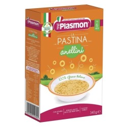 Plasmon
La Pastina
Anellini
100% grano italiano
6 Mesi+
Confezione da 340 g