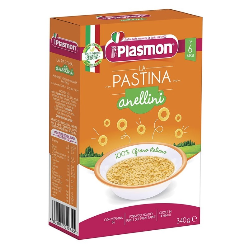 Plasmon La Pastina Anellini 6 Mesi+ Confezione da 340 g