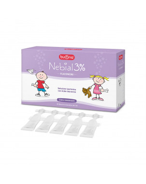 Good Nebial 3% 20 vials useful for maintaining the cleanliness of the nasal passages of the child