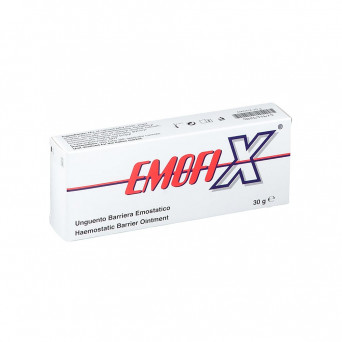 Emofix pomada barrera hemostática 30 g Indicado para la contención por pérdida de sangre en la nariz.