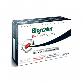 Bioscalin Energy Uomo 30 compresse Integratore alimentare, favorisce la forza dei capelli.