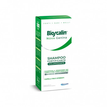 Bioscalin Nova Genina Fortificante Volumizzante shampoo bottle of 200 ml