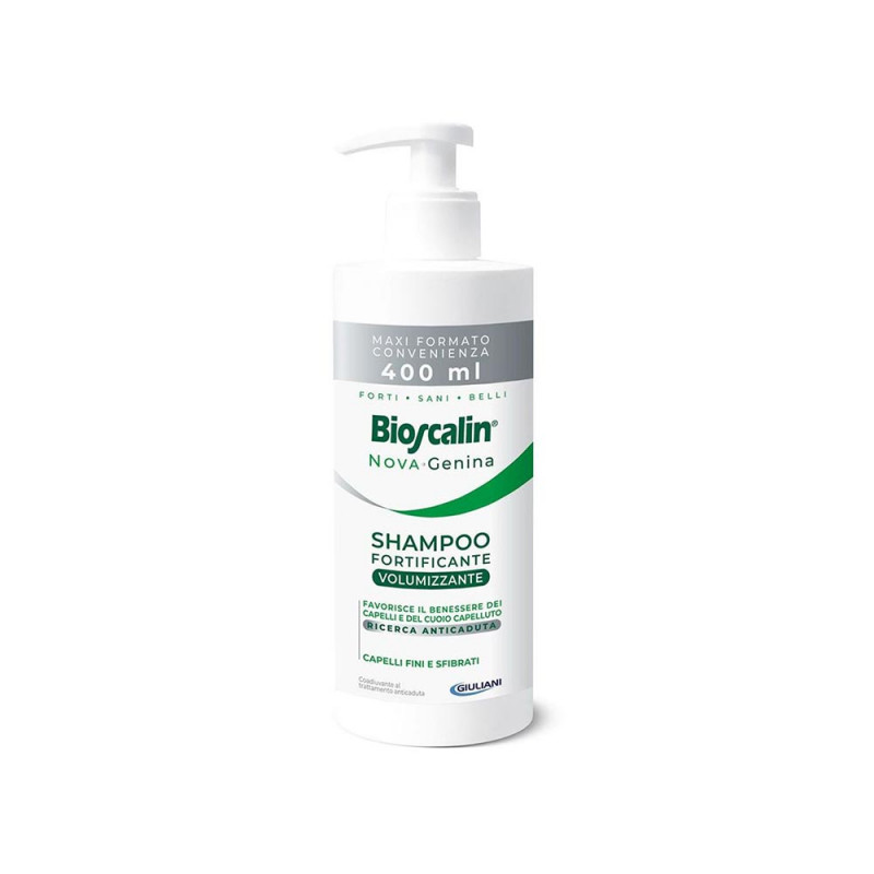 Bioscalin Nova Genina Fortificante Volumizzante bouteille de shampoing de 400 ml