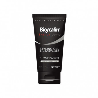 Bioscalin Energy Uomo Styling gel rinforzante 150 ml Fissaggio forte a lunga tenuta per i capelli dell'uomo