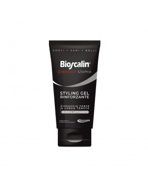 Bioscalin Energy Uomo Styling gel rinforzante 150 ml Fissaggio forte a lunga tenuta per i capelli dell'uomo