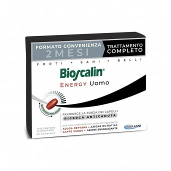 Bioscalin Energy Uomo 60 compresse Integratore alimentare favorisce la forza dei capelli