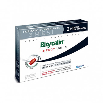 Bioscalin Energy Uomo 90 compresse Integratore alimentare favorisce la forza dei capelli