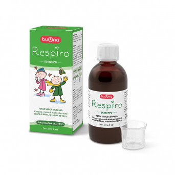 Buona respiro sciroppo 140 ml Indicato per tosse secca e grassa del bambino